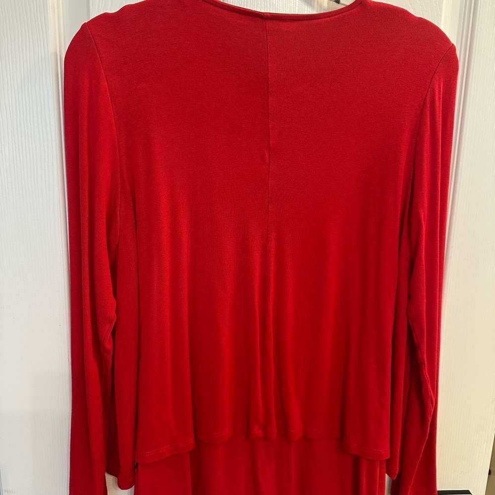 Kettlewell Lulu Layered Top Long Sleeved V Neck Size M - Picture 2 of 3